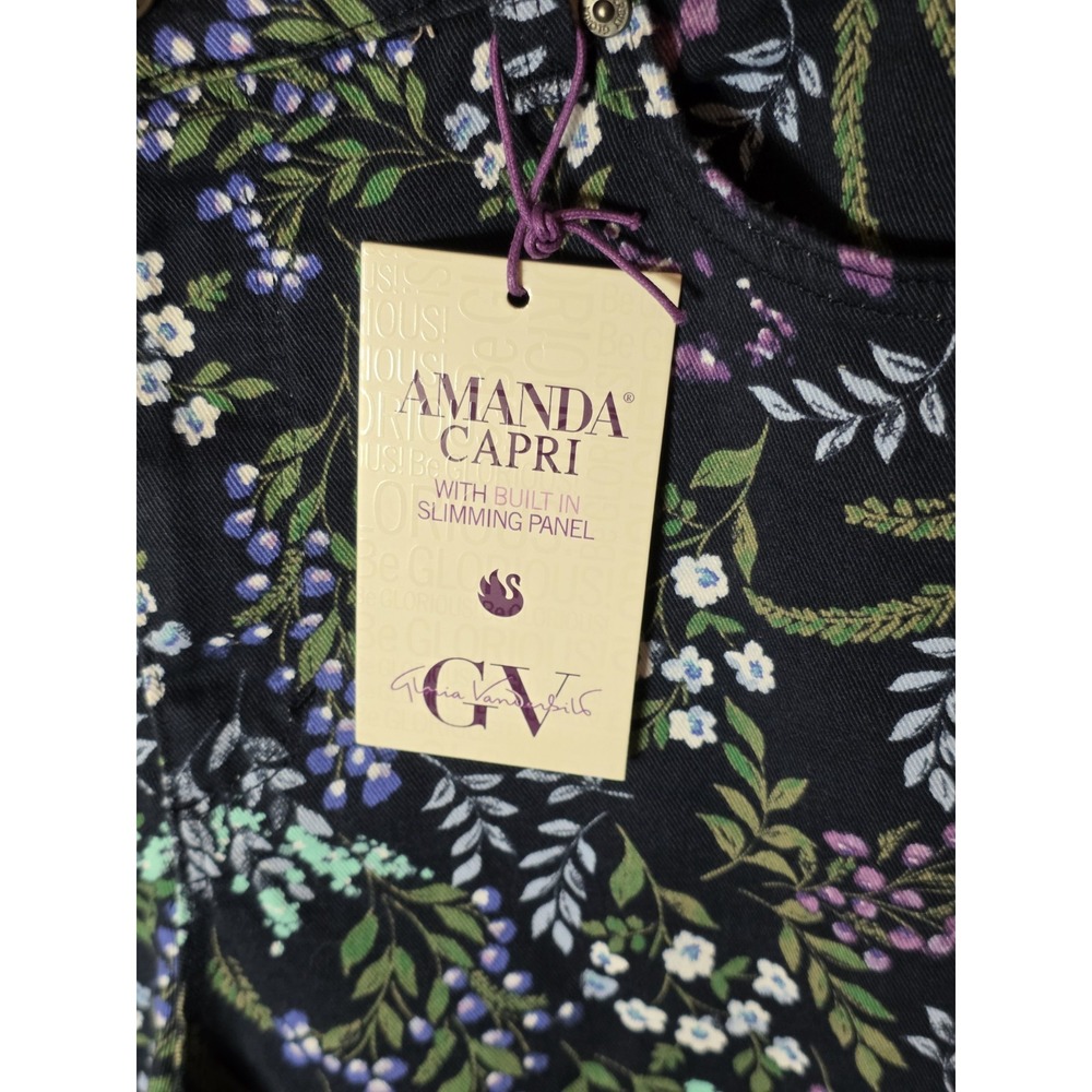 gloria vanderbilt amanda Crop Jeans. Size 12 NWT 17" Waist, 12" Rise, 20"... - Picture 4 of 8